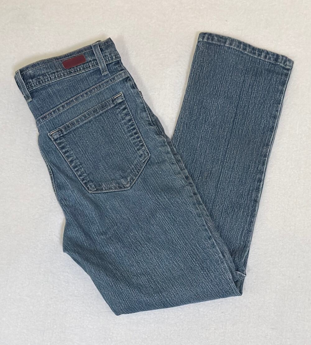 Gloria Vanderbilt Jeans Women 6 Petite Short Blue Stretch Denim Straight Leg 6P